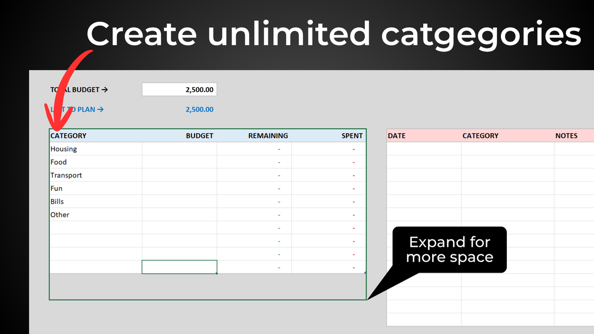 Excel Basic Budget
