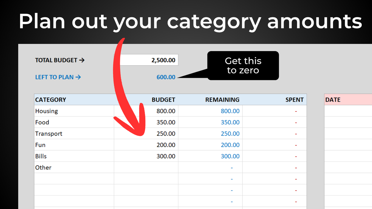 Excel Basic Budget