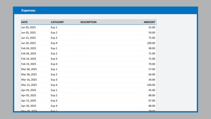Excel Income Expense Tracker