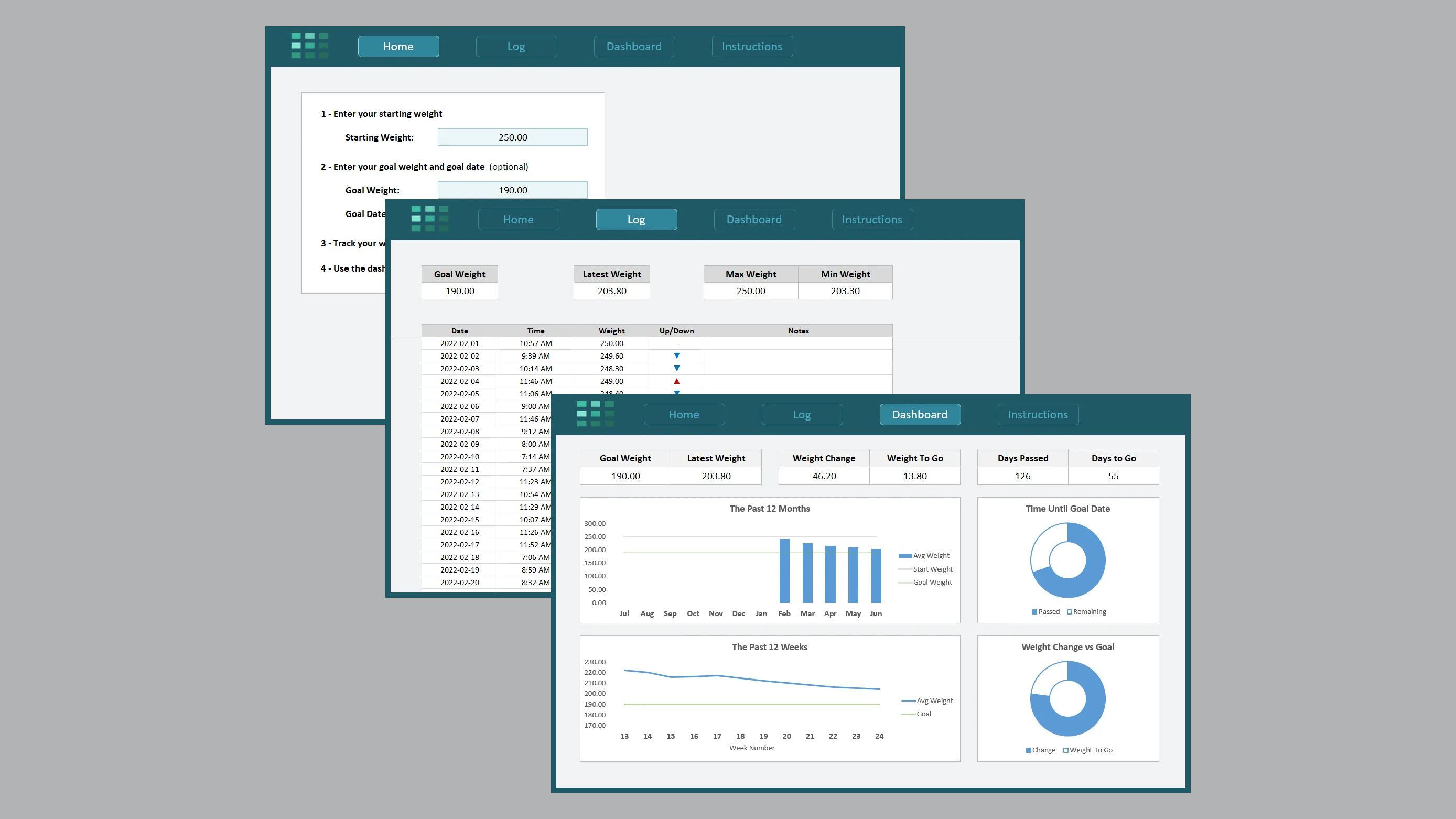 Excel Weight Log – Spreadsheet Life