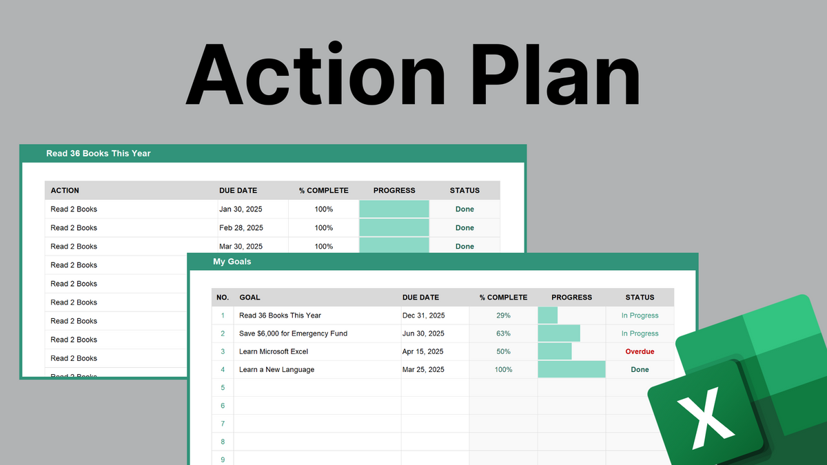 Excel Action Plan
