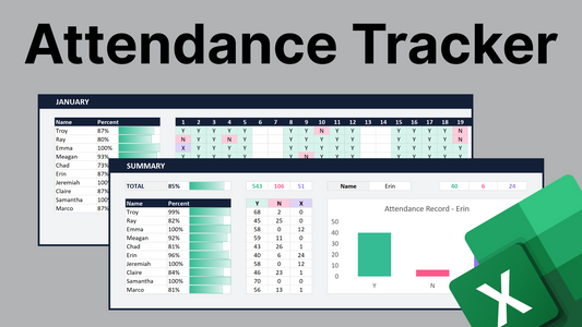 Excel Attendance Tracker