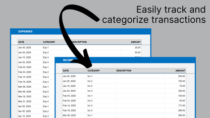 Google Sheets Income Expense Tracker