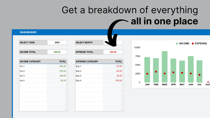 Google Sheets Income Expense Tracker