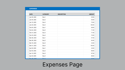 Google Sheets Income Expense Tracker
