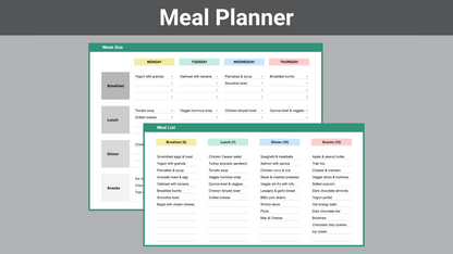 Google Sheets Personal Organization Bundle