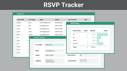 Google Sheets Personal Organization Bundle
