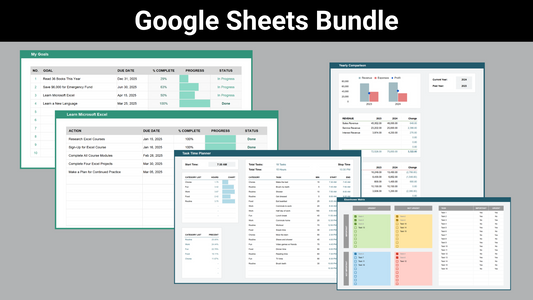 Google Sheets Small Business Bundle