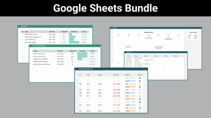 Google Sheets Task Management Bundle