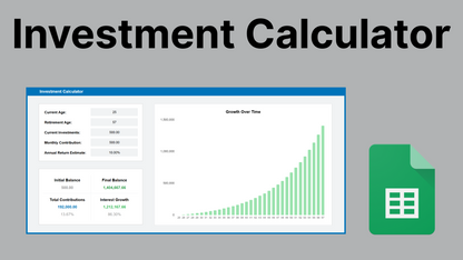 Google Sheets Investment Calculator