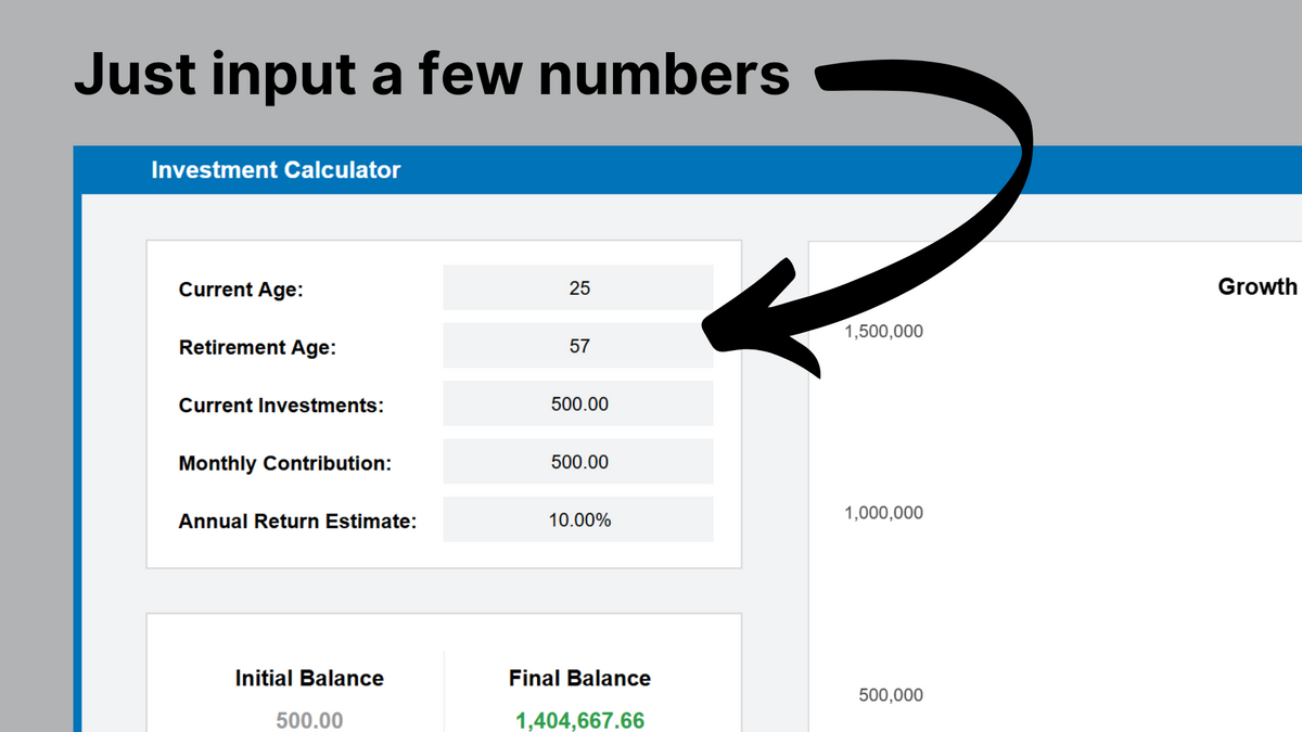 Google Sheets Investment Calculator
