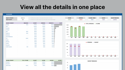 Google Sheets Ultimate Personal Budget