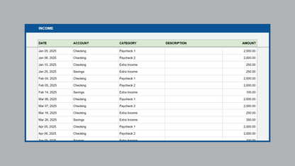 Google Sheets Ultimate Personal Budget