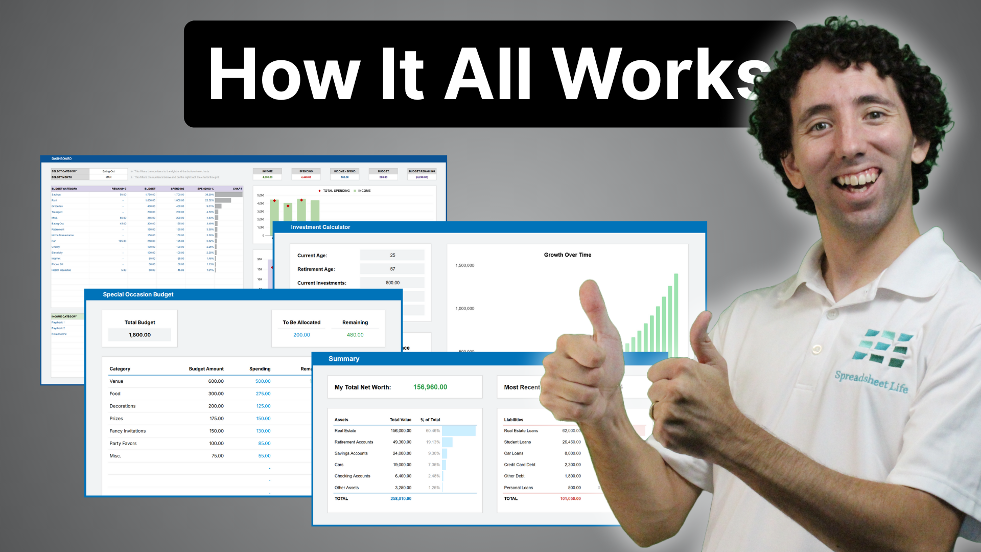 Google Sheets Personal Finance Bundle Walkthrough Video