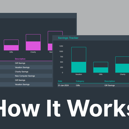 Google Sheets Savings Tracker Walkthrough Video